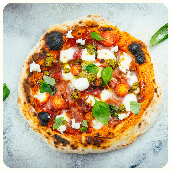 Prosciutto singiga pitsa